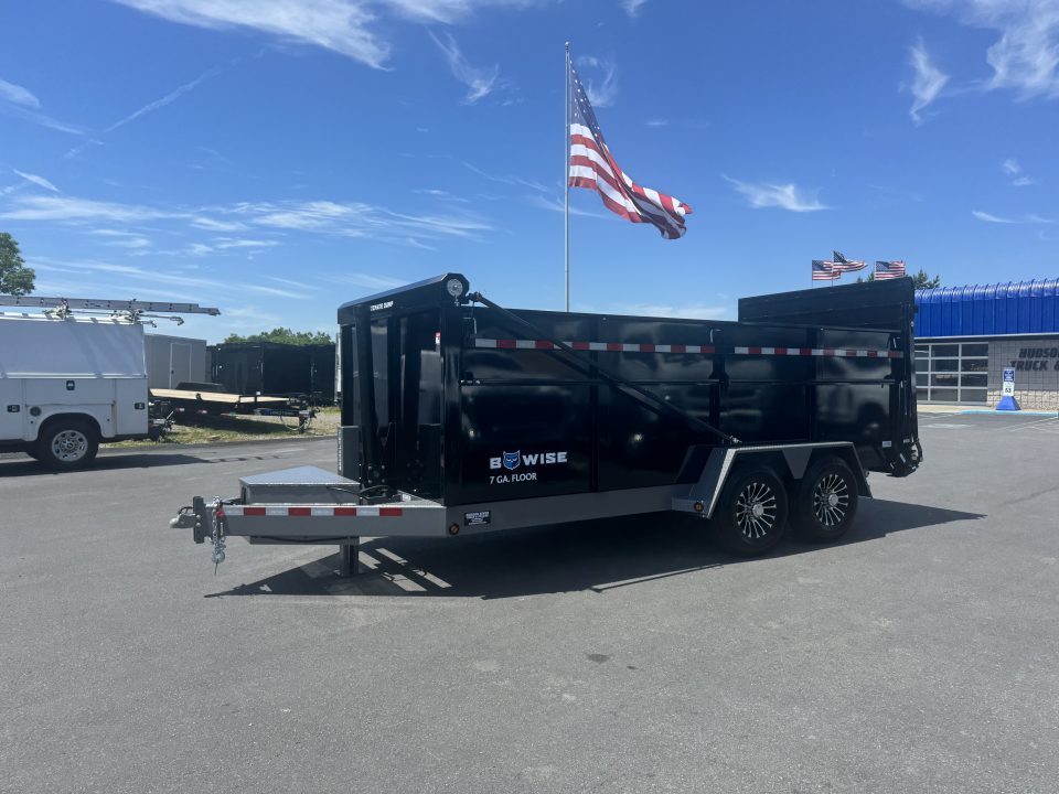 New 2027 BWISE DUT16-15 Dump Trailer *BLACK W/ HTONE GRAY *ULTIMATE DUMP