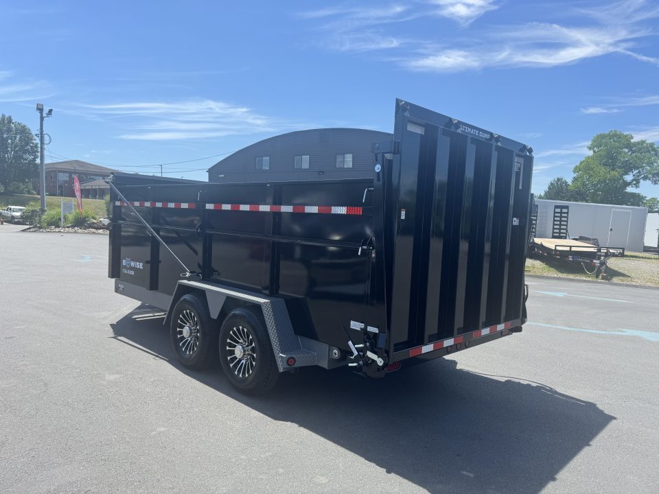 New 2027 BWISE DUT16-15 Dump Trailer *BLACK W/ HTONE GRAY *ULTIMATE DUMP