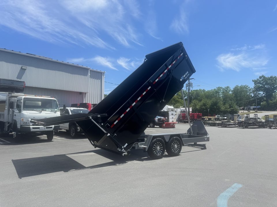 New 2027 BWISE DUT16-15 Dump Trailer *BLACK W/ HTONE GRAY *ULTIMATE DUMP