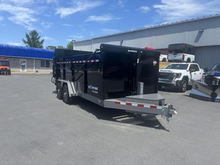 New 2027 BWISE DUT16-15 Dump Trailer *BLACK W/ HTONE GRAY *ULTIMATE DUMP
