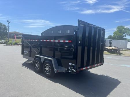 New 2027 BWISE DUT16-15 Dump Trailer *BLACK W/ HTONE GRAY *ULTIMATE DUMP