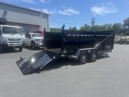 New 2027 BWISE DUT16-15 Dump Trailer *BLACK W/ HTONE GRAY *ULTIMATE DUMP