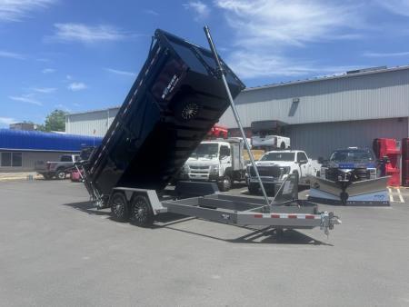 New 2027 BWISE DUT16-15 Dump Trailer *BLACK W/ HTONE GRAY *ULTIMATE DUMP