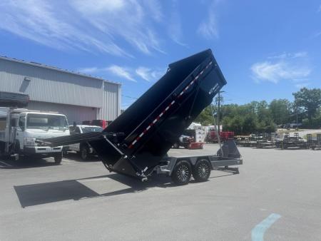 New 2027 BWISE DUT16-15 Dump Trailer *BLACK W/ HTONE GRAY *ULTIMATE DUMP