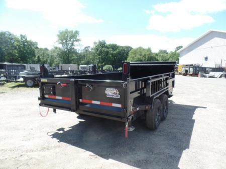 New 2027 Quality Steel and Aluminum 7x16 with 2 ft. high sides Dump Trailer