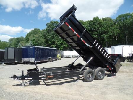 New 2027 Quality Steel and Aluminum 7x16 with 2 ft. high sides Dump Trailer