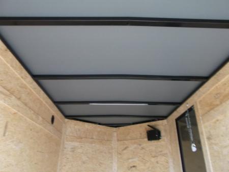 New 2026 Covered Wagon Trailers 5x8 Cargo Trailer / Enclosed Trailer / Ramp / Side Door / .030 Black Semi-Screwless Exterior / Bed Lined Tongue and Frame / Black Out Package