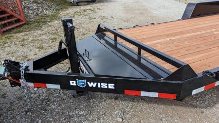New 2027 BWise 18' HD Lo Pro Equipment Hauler w/ 5' Ladder Ramps