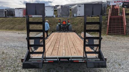 New 2027 BWise 18' HD Lo Pro Equipment Hauler w/ 5' Ladder Ramps