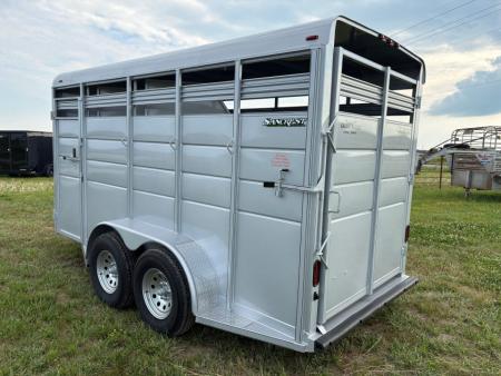 New 2026 Calico Trailers Tandem 7K 3-Horse Stock / Stock Combo Trailer