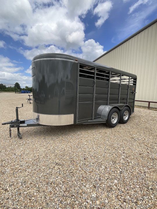 New 2026 Calico Trailers 6 ft x 16 ft Bumper Pull Stock Trailer Stock / Stock Combo Trailer