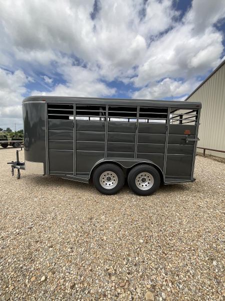 New 2026 Calico Trailers 6 ft x 16 ft Bumper Pull Stock Trailer Stock / Stock Combo Trailer