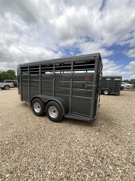 New 2026 Calico Trailers 6 ft x 16 ft Bumper Pull Stock Trailer Stock / Stock Combo Trailer