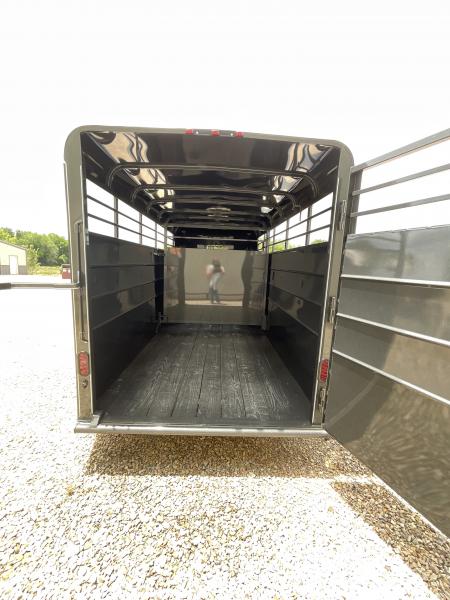 New 2026 Calico Trailers 6 ft x 16 ft Bumper Pull Stock Trailer Stock / Stock Combo Trailer