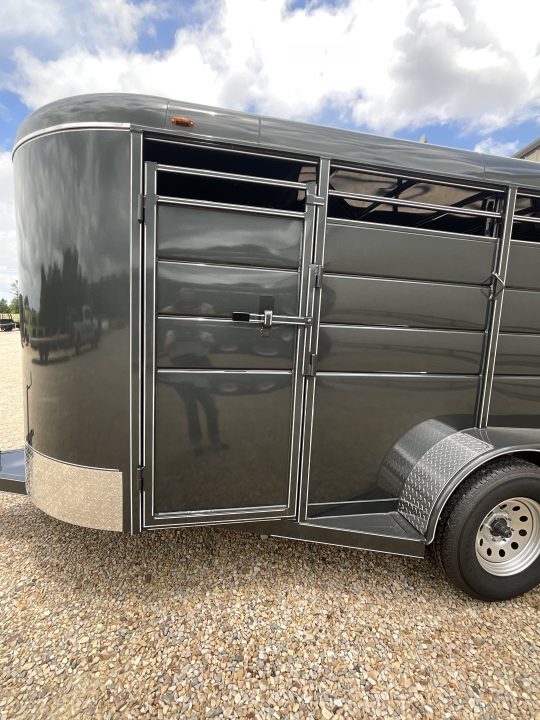New 2026 Calico Trailers 6 ft X 16 in Bumper Pull 3 Horse Slant Stock / Stock Combo Trailer