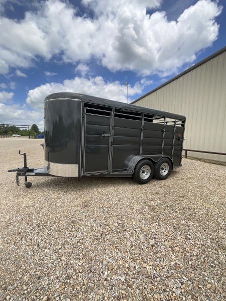 New 2026 Calico Trailers 6’ X 16’ Bumper Pull 3 Horse Slant Stock / Stock Combo Trailer