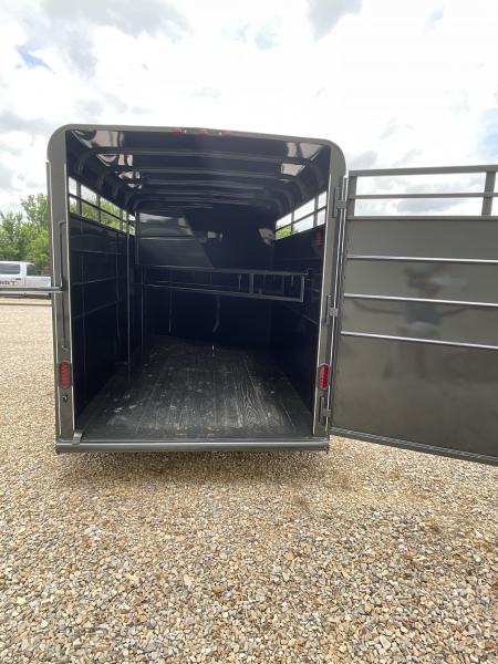 New 2026 Calico Trailers 6 ft X 16 in Bumper Pull 3 Horse Slant Stock / Stock Combo Trailer