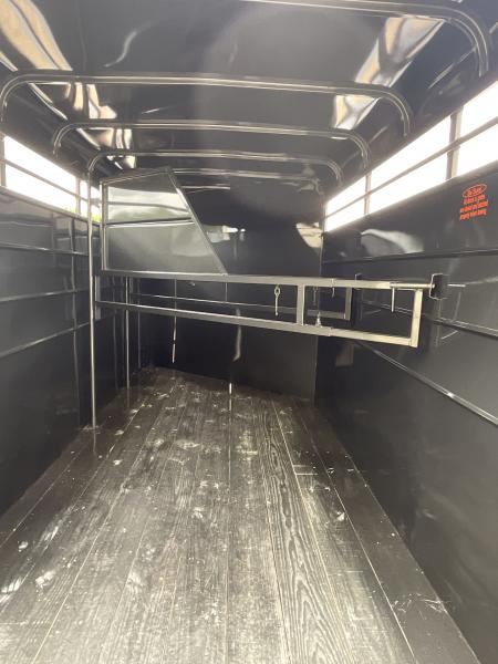 New 2026 Calico Trailers 6 ft X 16 in Bumper Pull 3 Horse Slant Stock / Stock Combo Trailer