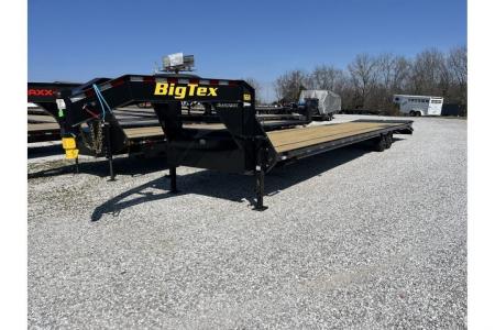 New 2027 Big Tex Trailers 102x40 Tandem 16GN w/ Max Ramps/ Ratchet Rail/ 17.5 Wheels and Tires Flatbed Trailer
