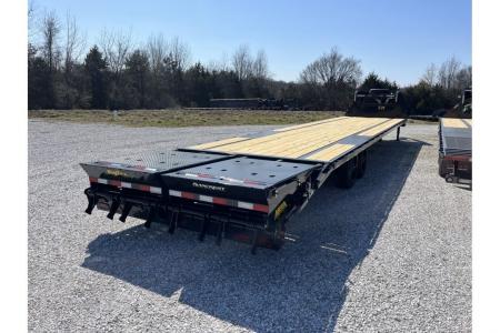 New 2027 Big Tex Trailers 102x40 Tandem 16GN w/ Max Ramps/ Ratchet Rail/ 17.5 Wheels and Tires Flatbed Trailer