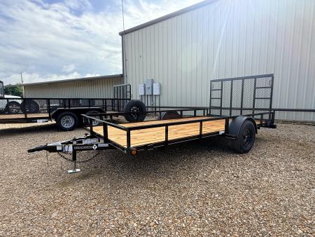New 2026 Diamond T 83” X 14’ Single Axle Utility Trailer, 83” Wide x 4’ Tall Fold Down Rear Ramp Gate Utility Trailer