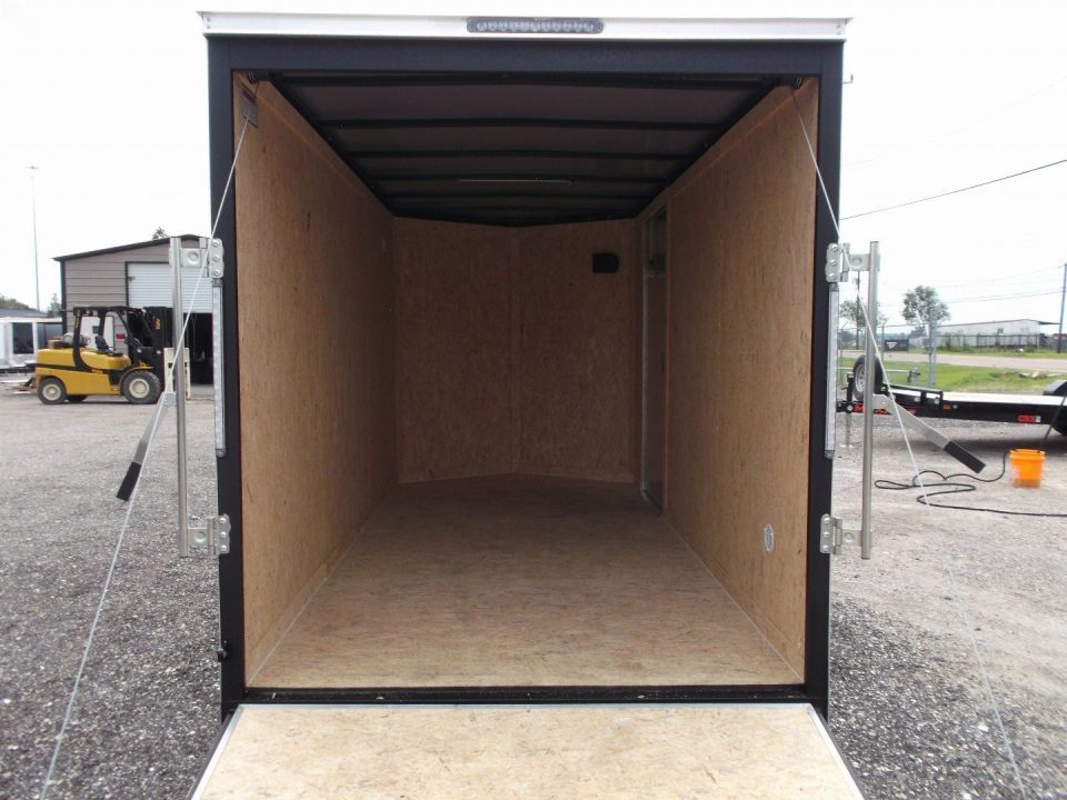 New 2026 Covered Wagon Trailers 6x12 Cargo / Enclosed Trailer / Extra Wide Ramp / 6'6" Interior / .080 White Poly Core Skin / (4) D-Rings