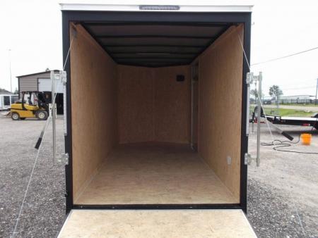 New 2026 Covered Wagon Trailers 6x12 Cargo / Enclosed Trailer / Extra Wide Ramp / 6'6" Interior / .080 White Poly Core Skin / (4) D-Rings