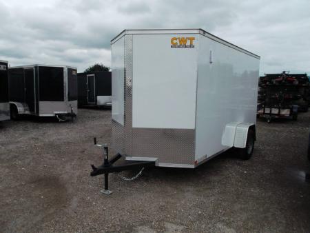 New 2026 Covered Wagon Trailers 6x12 Cargo / Enclosed Trailer / Extra Wide Ramp / 6'6" Interior / .080 White Poly Core Skin / (4) D-Rings