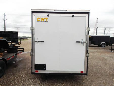 New 2026 Covered Wagon Trailers 6x12 Cargo / Enclosed Trailer / Extra Wide Ramp / 6'6" Interior / .080 White Poly Core Skin / (4) D-Rings