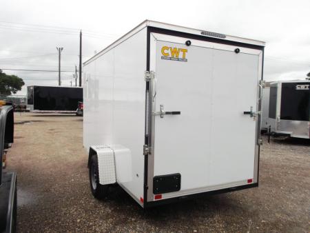 New 2026 Covered Wagon Trailers 6x12 Cargo / Enclosed Trailer / Extra Wide Ramp / 6'6" Interior / .080 White Poly Core Skin / (4) D-Rings