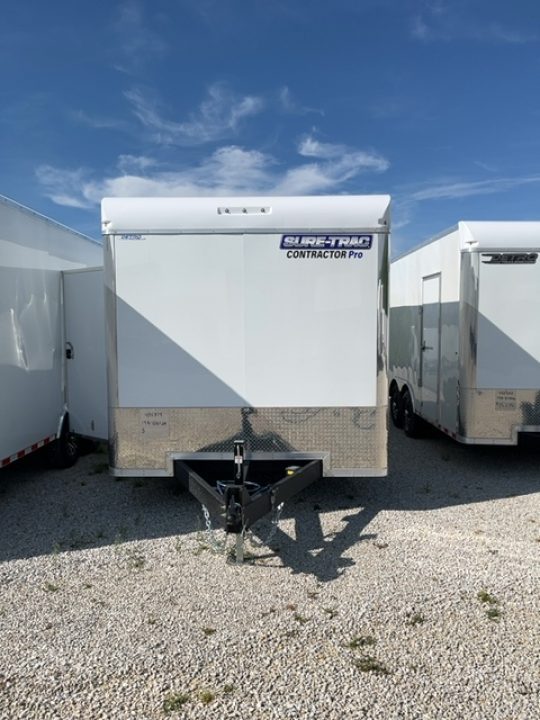 New 2026 Sure-Trac 8.5 x 24 Contractor Pro Enclosed Bullnose Cargo Trailer, 14K