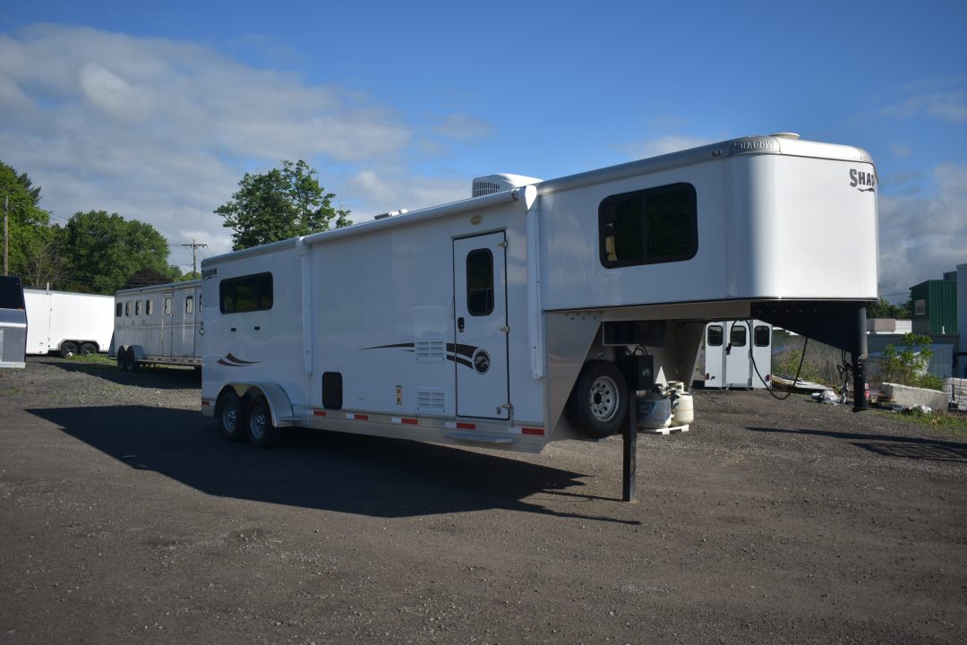 Used 2020 Shadow 3 Slant Horse w/living quarters Stock / Stock Combo Trailer