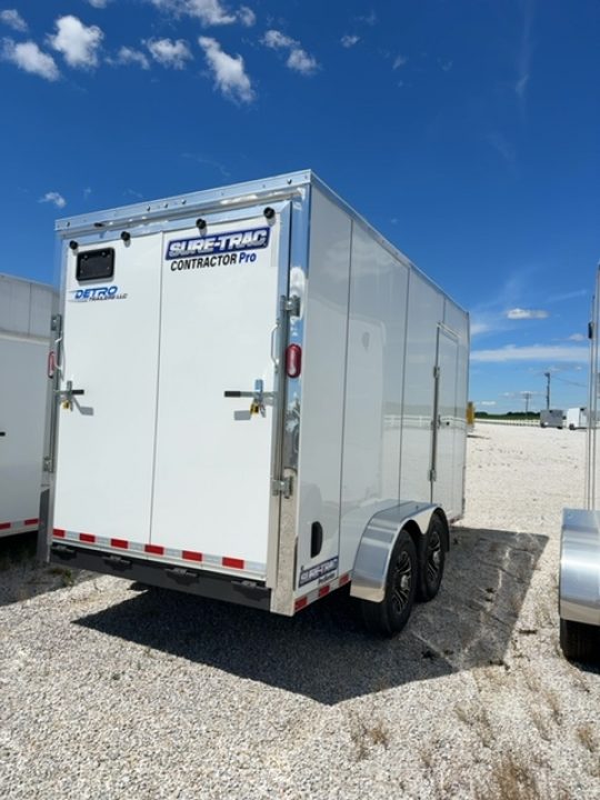 New 2026 Sure-Trac 7X14 14K CONTRACTOR PRO BULLNOSE Cargo / Enclosed Trailer