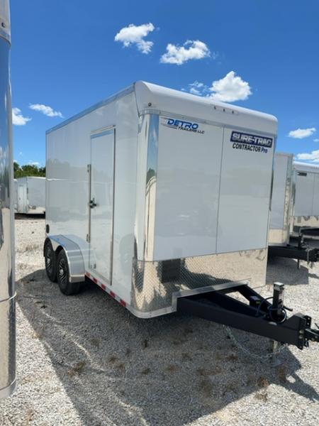 New 2026 Sure-Trac 7X14 14K CONTRACTOR PRO BULLNOSE Cargo / Enclosed Trailer