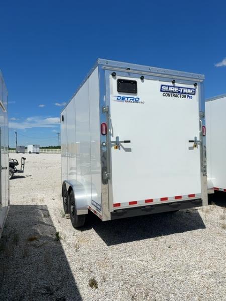 New 2026 Sure-Trac 7X14 14K CONTRACTOR PRO BULLNOSE Cargo / Enclosed Trailer