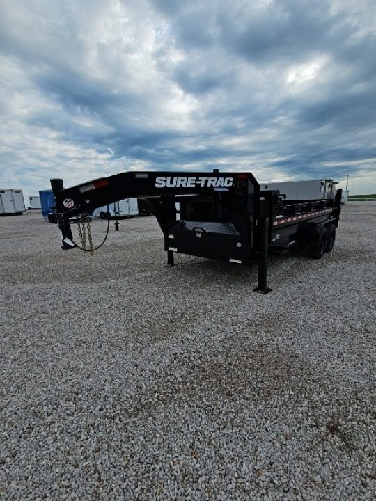 New 2026 Sure-Trac 7X16 PRO SERIES TELESCOPIC 22K GOOSENECK Dump Trailer