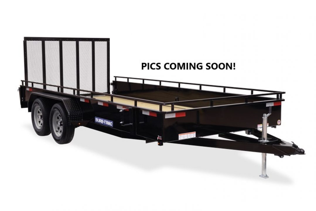 New 2026 Sure-Trac 7X14 STEEL HIGH SIDE 7K Utility Trailer