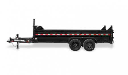 New 2026 Sure-Trac 7X14 HD LP TELESCOPIC DUMP 14K Dump Trailer