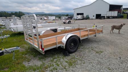 New 2027 Legend 6x12 Open Aluminum Low Wood Side Trailer