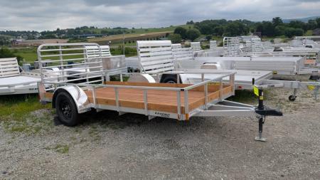 New 2027 Legend 6x12 Open Aluminum Low Wood Side Trailer