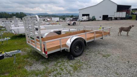 New 2027 Legend 6x12 Open Aluminum Low Wood Side Trailer