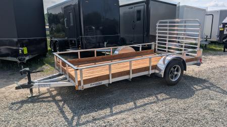 New 2027 Legend 6x12 Open Aluminum Low Wood Side Trailer