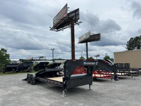 New 2026 Diamond C HDT210GN Tilt Trailer, 82X26 (18ft Tilt+8ftStationary), 10K Axles, #17,640 Payload