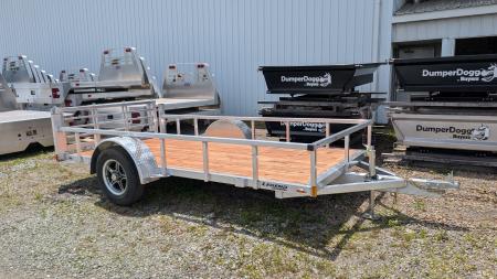 New 2027 Legend 6x12 Open Deluxe Aluminum Utility Trailer w/ Bi-Fold Gate