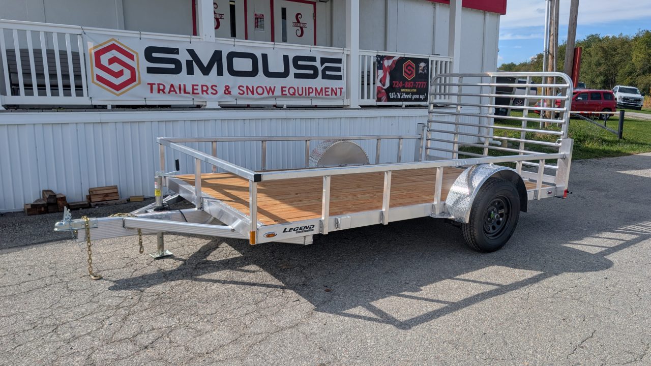 New 2027 Legend 7x12 Open Deluxe Aluminum Utility Trailer
