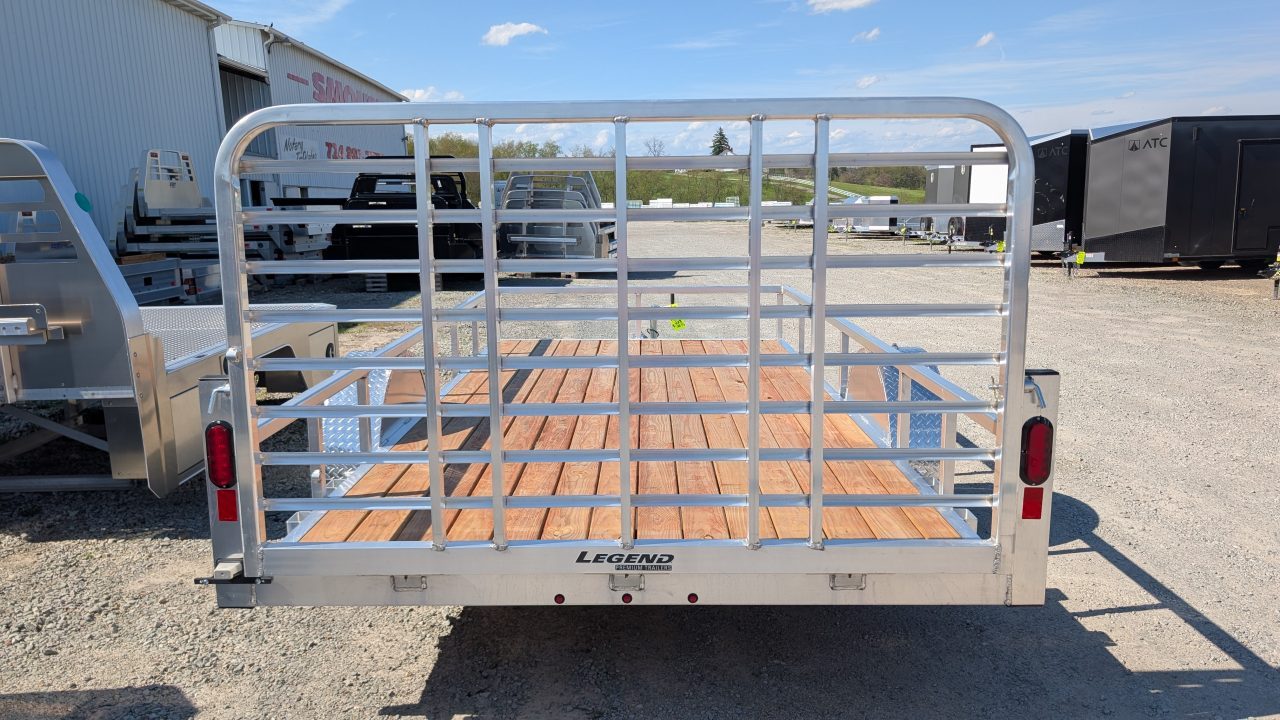 New 2027 Legend 7x14 Open Deluxe Aluminum Utility Trailer