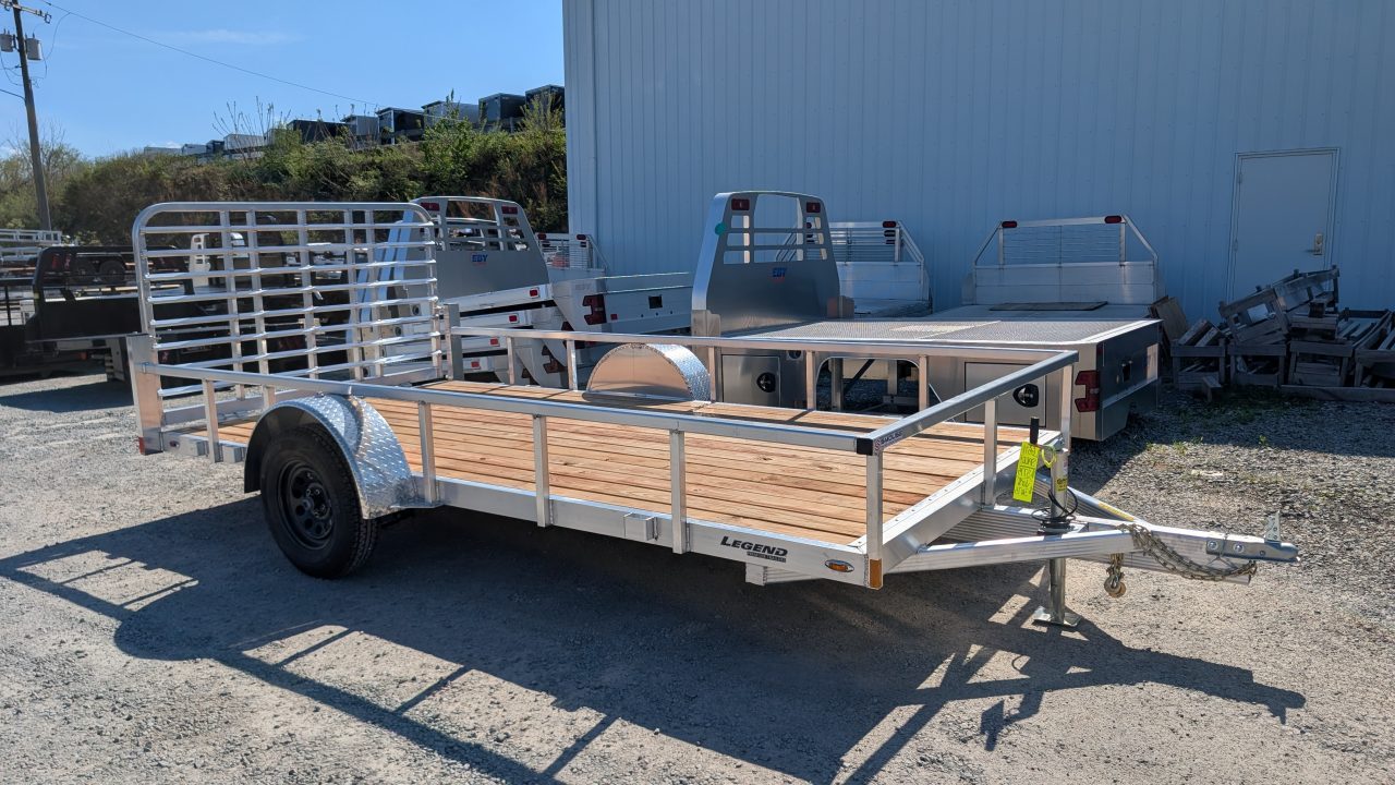 New 2027 Legend 7x14 Open Deluxe Aluminum Utility Trailer