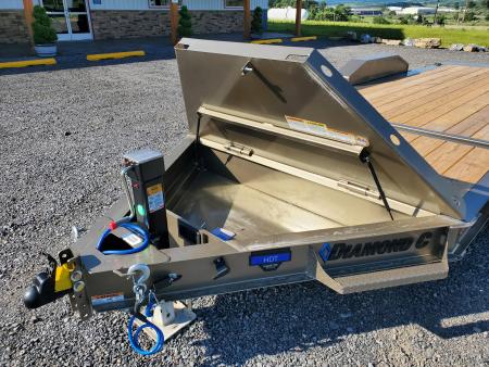 New 2026 Diamond C Trailers HDT207 Equipment Split Tilt Trailer / 15,500 GVWR / 82"x20'
