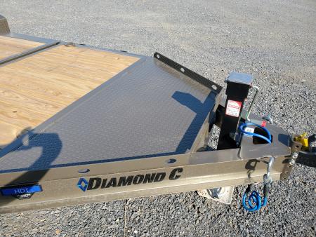 New 2026 Diamond C Trailers HDT207 Equipment Split Tilt Trailer / 15,500 GVWR / 82"x20'