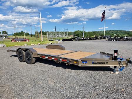New 2026 Diamond C Trailers HDT207 Equipment Split Tilt Trailer / 15,500 GVWR / 82"x20'